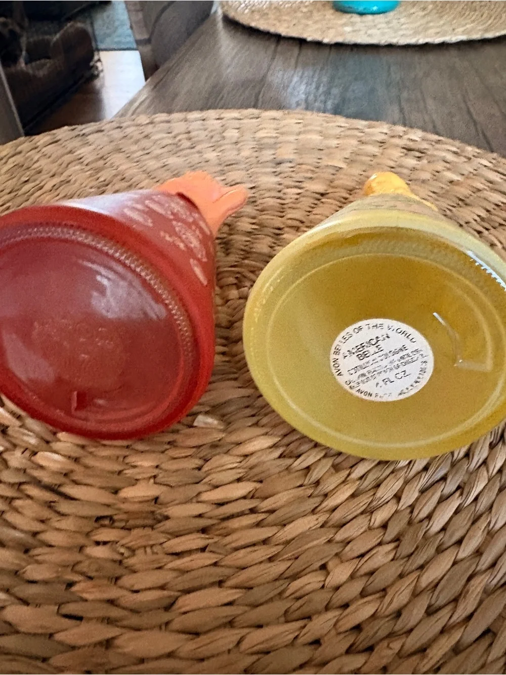 1970s Avon Belle Bottle set of 2
